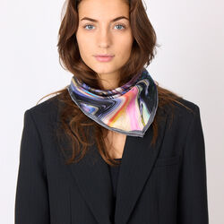 MARBLE skjerf, blue/rust, Bella Ballou