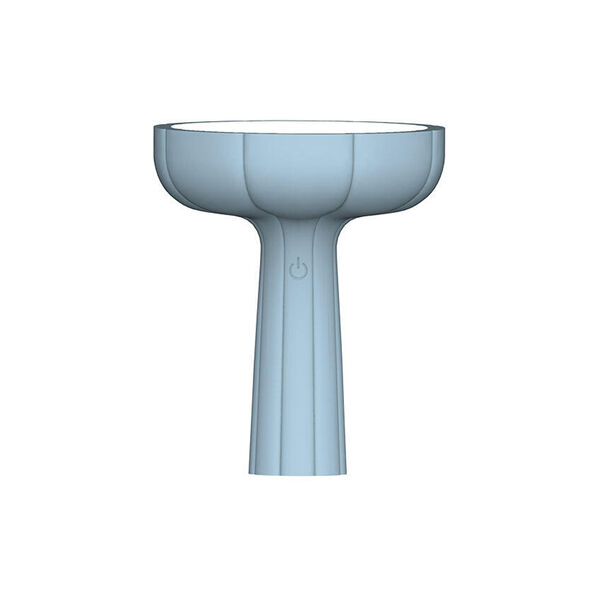 Lampe / Lykt, lys bl&aring;, Blafre