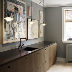 PH 2/1 pendel, sort metallisert, Louis Poulsen