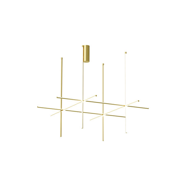 Coordinates 4 taklampe lang, anodized champagne, Flos