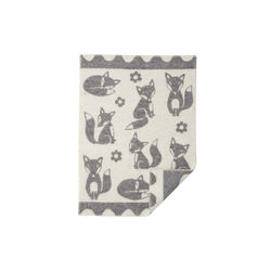 Fox barnepledd, gr&aring;, Klippan Yllefabrik