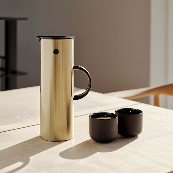 EM77 termokanne 1 L, brushed brass, Stelton