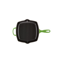 Signature kvadratisk grillpanne 26 cm, bamboo green, Le Creuset
