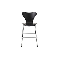Serie 7&trade; 3177 Junior farget barnestol, sort/krom, Fritz Hansen