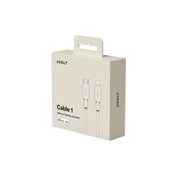 Cabel 1 USB-C to lightning, nomad sand, Avolt