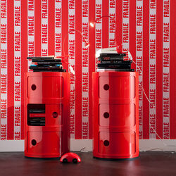 COMPONIBILI 3 ELEMENTI oppbevaringsbord, red, Kartell