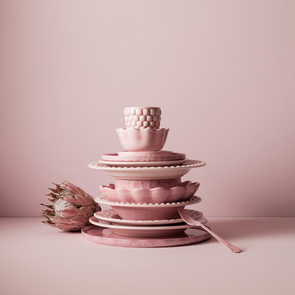 Oyster sk&aring;l 18x16 cm, light pink, Mateus