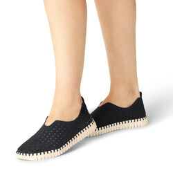 Tulip Braided, dark indigo pearled ivory, Ilse Jacobsen Hornb&aelig;k