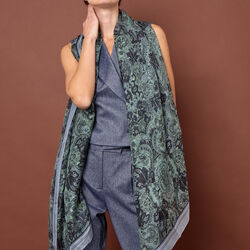 PAISLEY skjerf, gr&oslash;nn, Bella Ballou