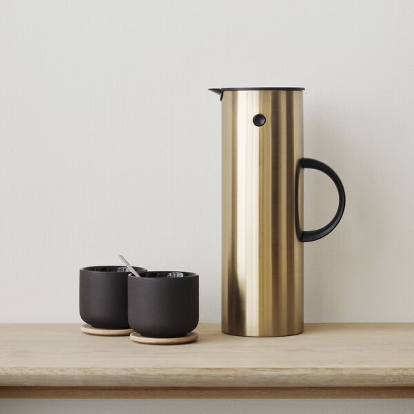 EM77 termokanne 1 L, brushed brass, Stelton