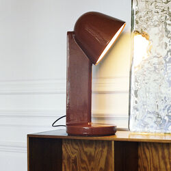 C&eacute;ramique Down Table Lamp, rust red, Flos