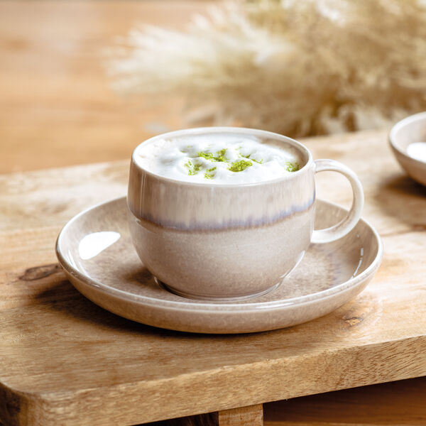 Perlemor undersk&aring;l til kaffekopp, sand, Villeroy & Boch