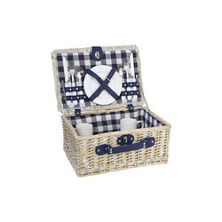 AROLO piknikkurv med tilbeh&oslash;r til 2 pers., Cilio