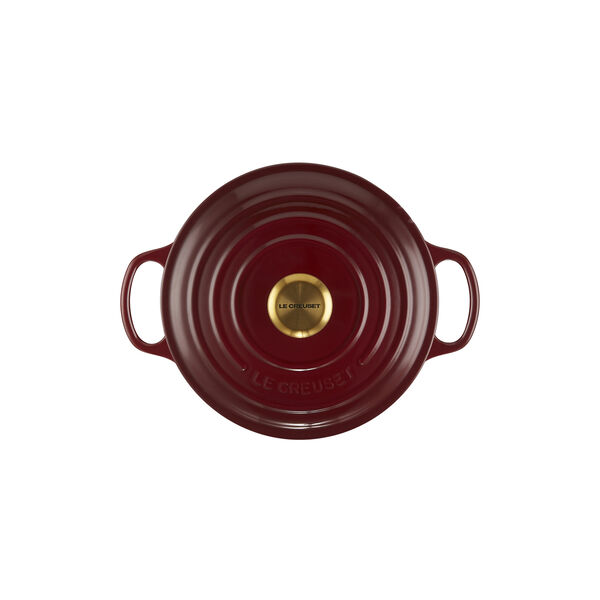 Signature rund gryte &Oslash; 24 cm, garnet, Le Creuset