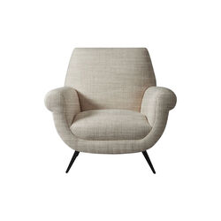 Marcello lenestol, dublin oatmeal/svart st&aring;l base, Jonathan Adler