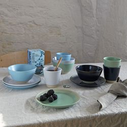 Colorit asjett &Oslash; 19 cm, turqouise, Knabstrup Keramik