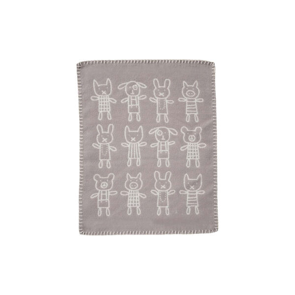 Hug koseklut, gr&aring;, Klippan Yllefabrik