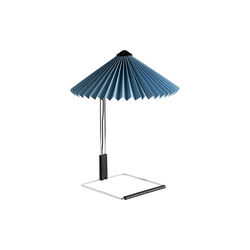 Matin Table Lamp Mirror base, placid blue, HAY