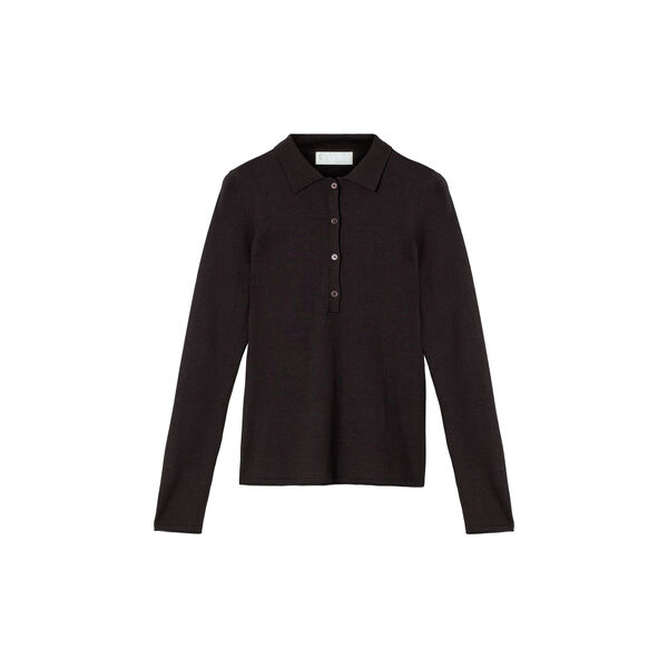 Celeste Pique Top, chocolate, FWSS