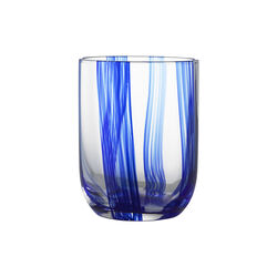 Stripe Glass 39 cl, blue stripes, Normann Copenhagen