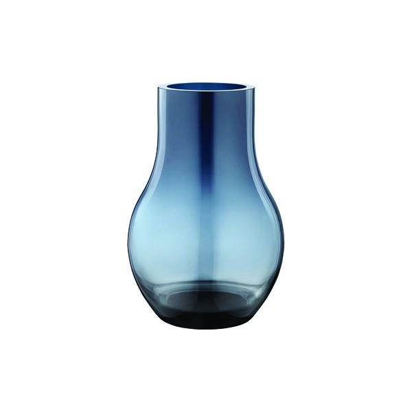 Cafu mellomstor vase, m&oslash;rkebl&aring;, Georg Jensen