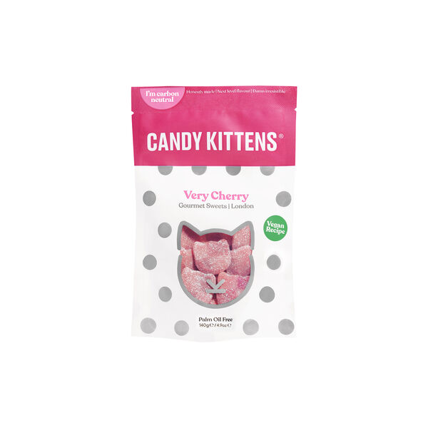 Very Cherry gelefigur, r&oslash;d/hvit, Candy Kittens