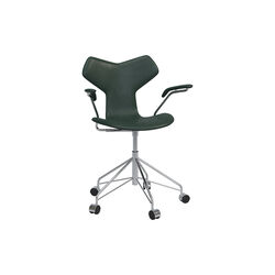 Grand Prix&trade; 3231 Fully Upholstered Chair, forest green, Fritz Hansen