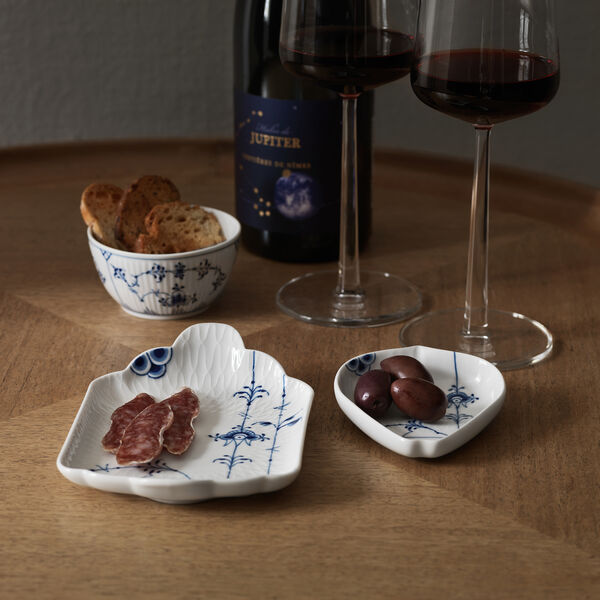 Musselmalt Riflet sk&aring;l, Royal Copenhagen