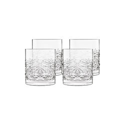 Mixology Textures Vannglass/whiskyglass, 4 stk., Luigi Bormioli