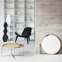 CH417 Bakkebord, oljet eik/black/white, Carl Hansen & S&oslash;n