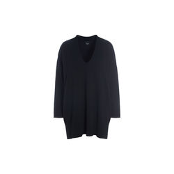 Saku blusse med v-hals, black, BITTE KAI RAND