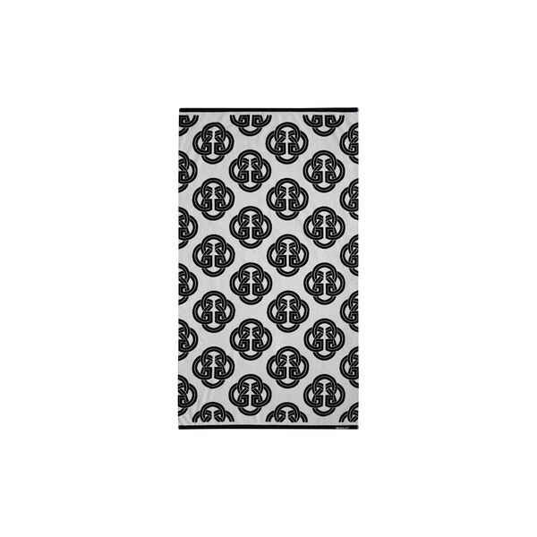 Monogram Print badeh&aring;ndkle, black, Gant