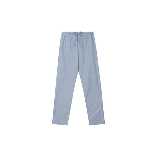 Unisex pyjamassett i &oslash;kologisk bomull, bl&aring;/hvit, Lexington