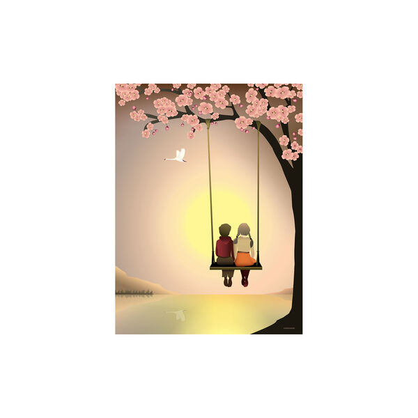 SUNSET WITH YOU plakat, 30x40, ViSSEVASSE