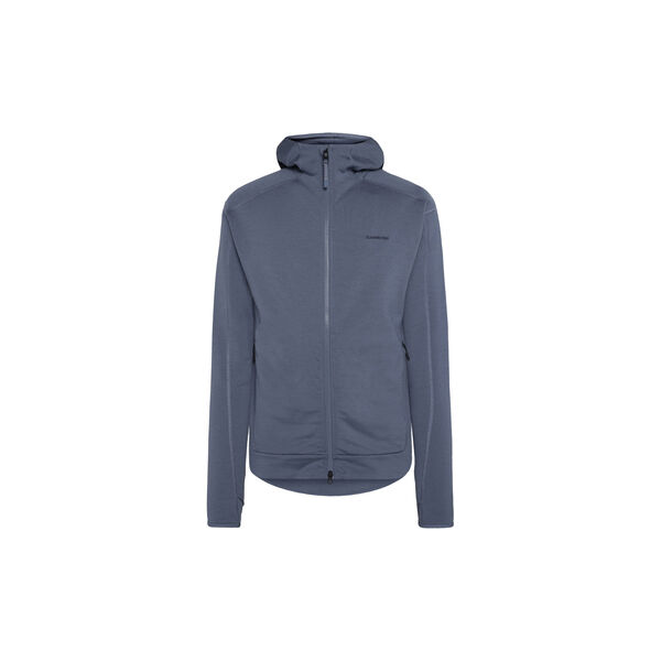 Cleaver Wool 320 Fleece hoody - RWS, vintage indigo, KnowledgeCotton Apparel 