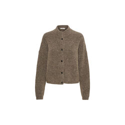 AlphaGZ short cardigan, dark sand melange, Gestuz