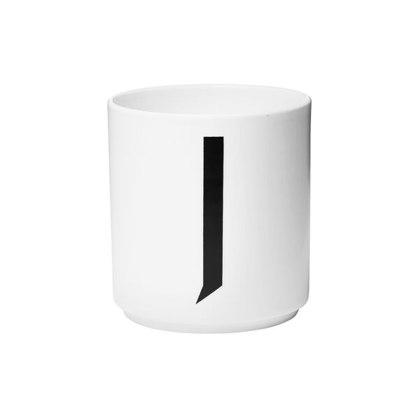 Arne Jacobsen porselenskopp, J, Design Letters