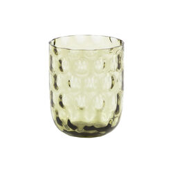 Danish Summer Small Drops glass, olive green, Kodanska