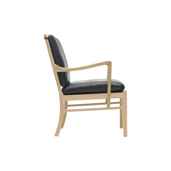 OW149 Colonial Chair loungestol, oljet eik/sort, Carl Hansen & S&oslash;n
