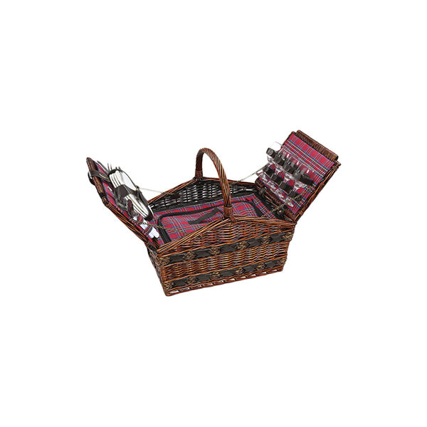 COMO piknikkurv med tilbeh&oslash;r til 4 pers., Cilio