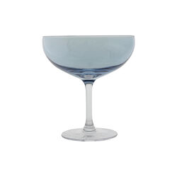 Happy champagneglass, bl&aring;, Magnor