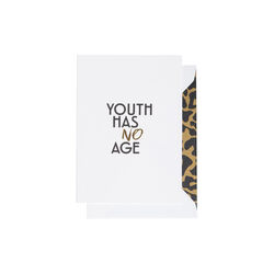 Youth Has No Age kort, hvit/svart/gull, CARDSOME