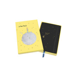 Le Petit Prince Collection Box Notebook linjert, sort/gul, Moleskine