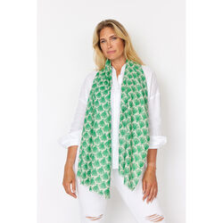 TULIPS Scarf, green/sand, Bella Ballou