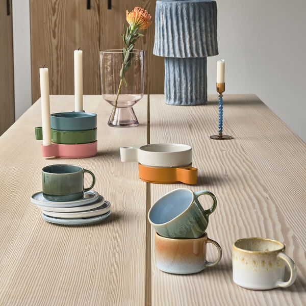 Styles krus med hank 2 stk., bl&aring;/amber, Villa Collection