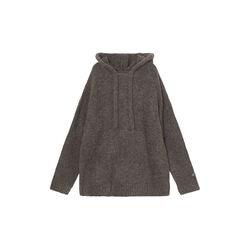 CharlieRS strikk Hoodie, asphalt, R&eacute;sum&eacute;