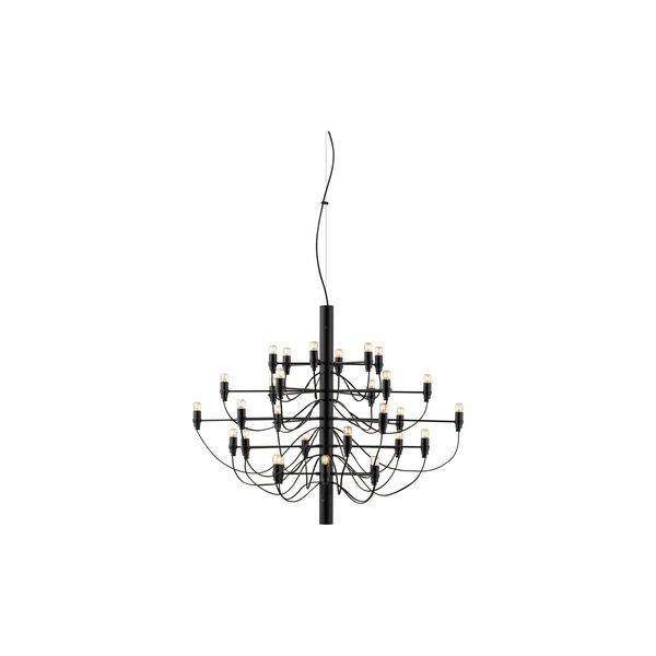 2097 LED lysekrone 30, matt sort, Flos