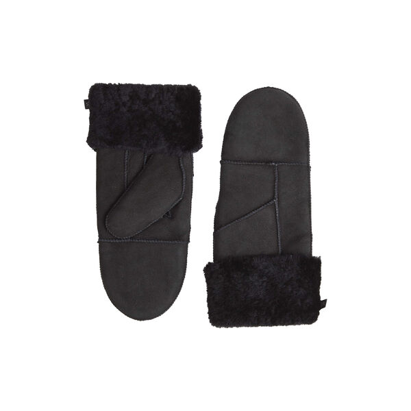 BellaMBG Sheepskin Mitten, black, Markberg