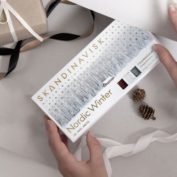 Nordisk vinter duftlys gavesett, Skandinavisk