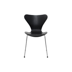 Serie 7&trade; 3107 farget stol, black/chrome, Fritz Hansen